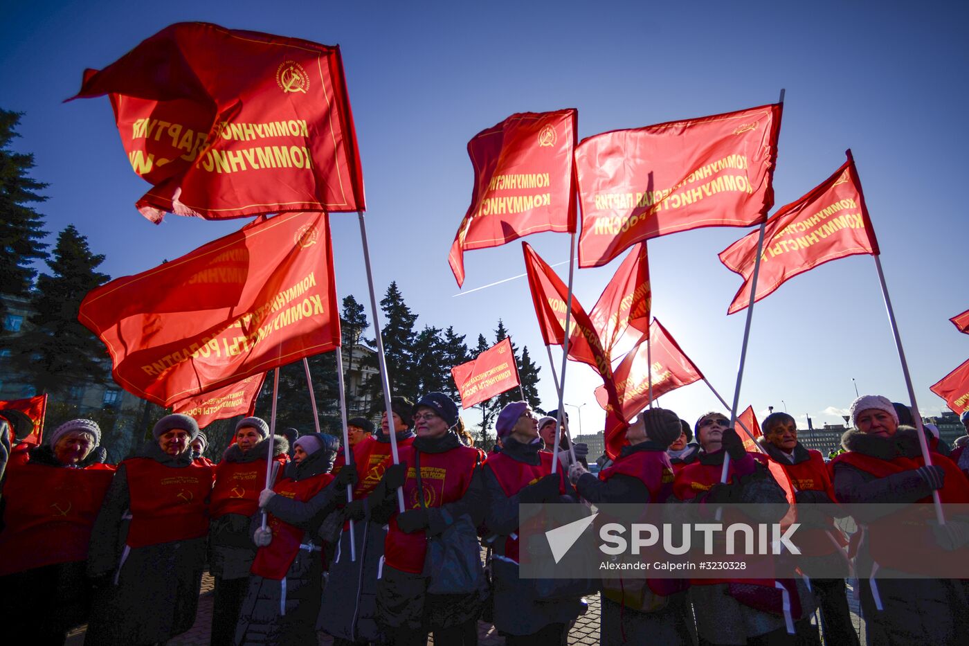 Celebrating 100th anniversary of October Socialist Revolution