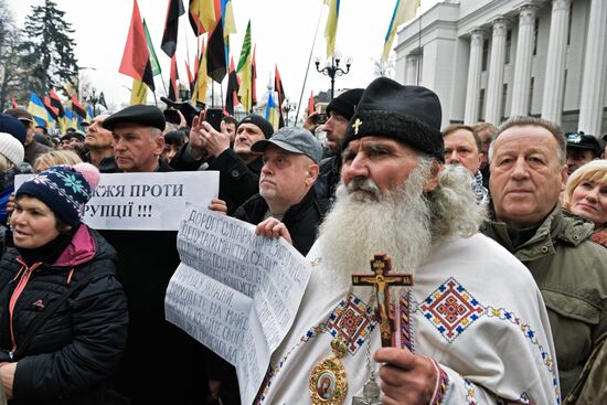 Mikheil Saakashvili's party holds rally in Kiev