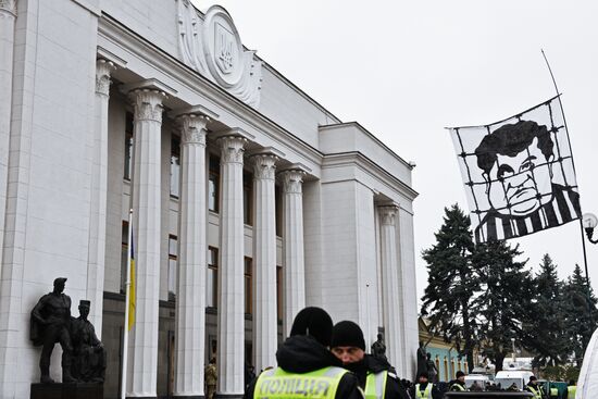 Mikheil Saakashvili's party holds rally in Kiev