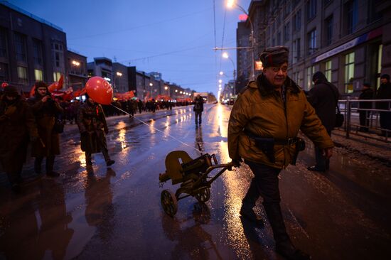 Celebrating 100th anniversary of October Socialist Revolution