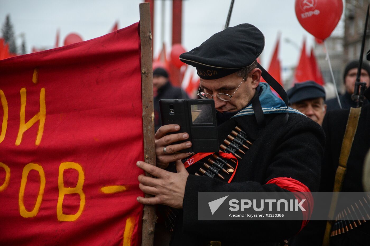 Celebrating 100th anniversary of October Socialist Revolution