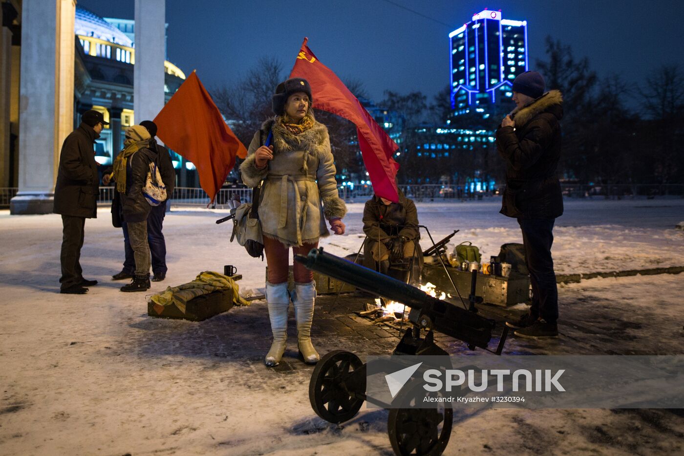 Celebrating 100th anniversary of October Socialist Revolution