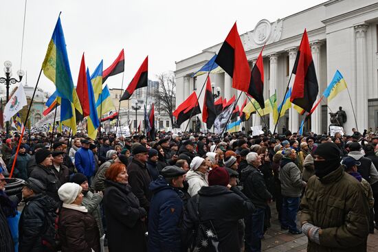 Mikheil Saakashvili's party holds rally in Kiev