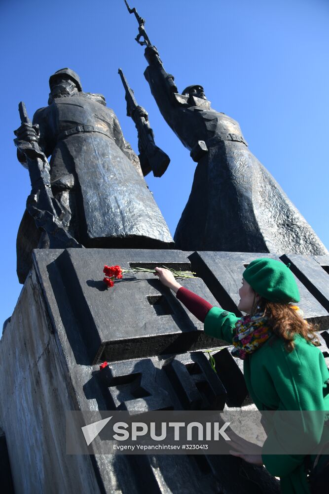Celebrating 100th anniversary of October Socialist Revolution