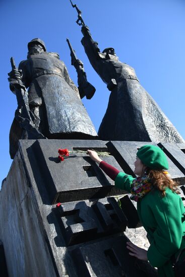 Celebrating 100th anniversary of October Socialist Revolution