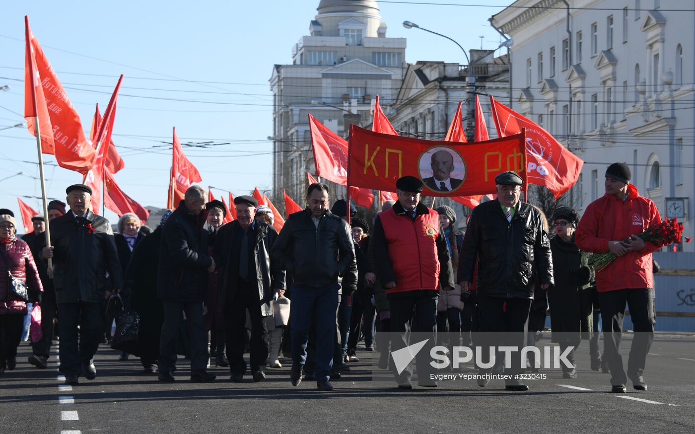 Celebrating 100th anniversary of October Socialist Revolution