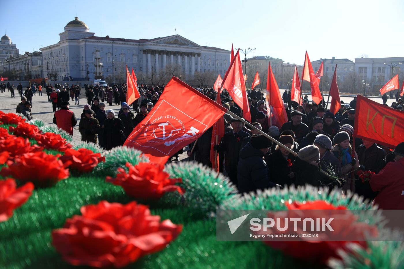 Celebrating 100th anniversary of October Socialist Revolution