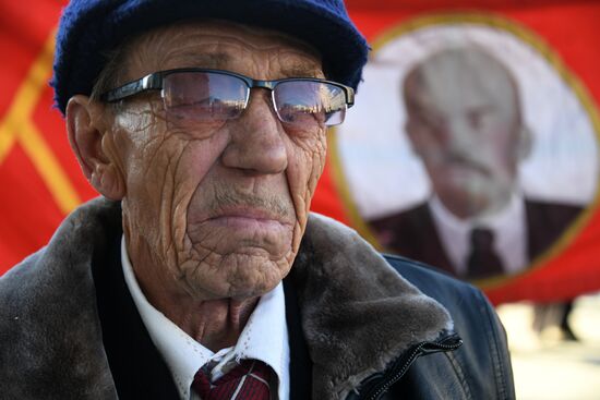 Celebrating 100th anniversary of October Socialist Revolution