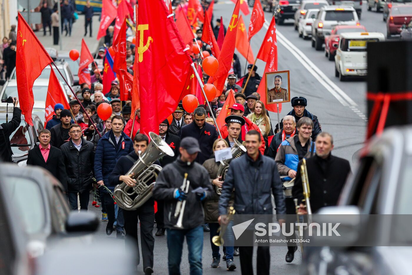 Celebrating 100th anniversary of October Socialist Revolution