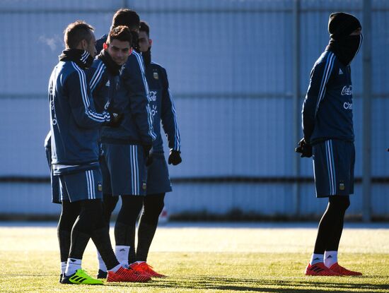 Football. Training session of Argentina's national team
