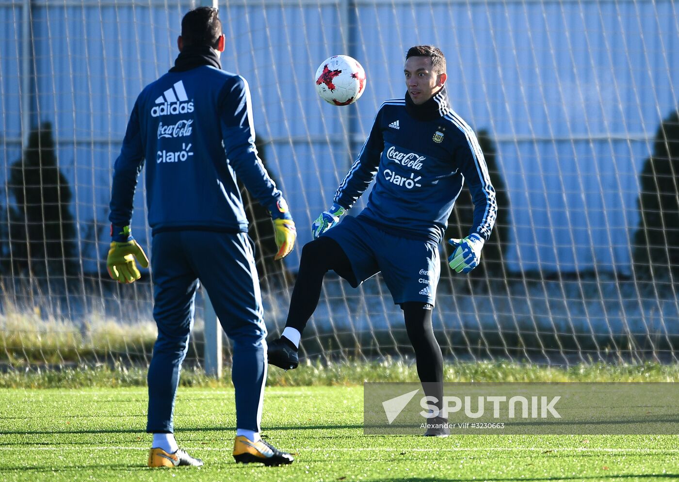 Football. Training session of Argentina's national team