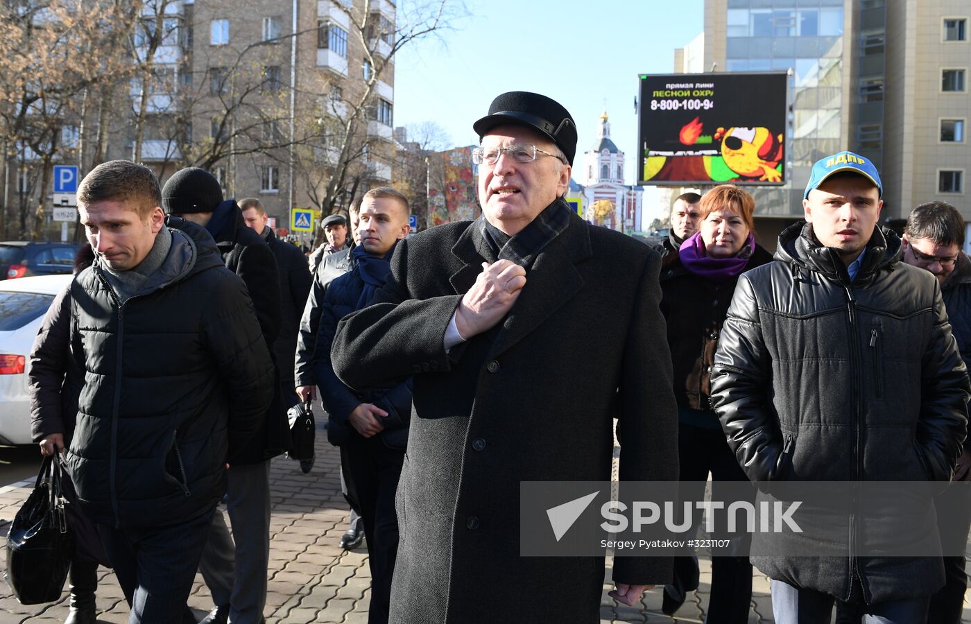 Russian Liberal Democratic Party stages rally to support Catalan independence movement