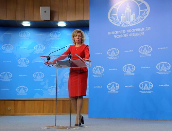 Briefing by Russian Foreign Ministry Spokesperson Maria Zakharova
