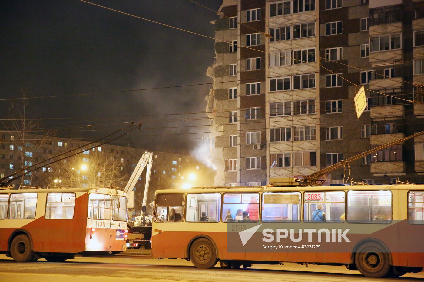 Apartment house collapses in Izhevsk