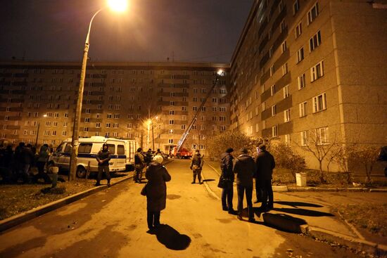 Apartment house collapses in Izhevsk