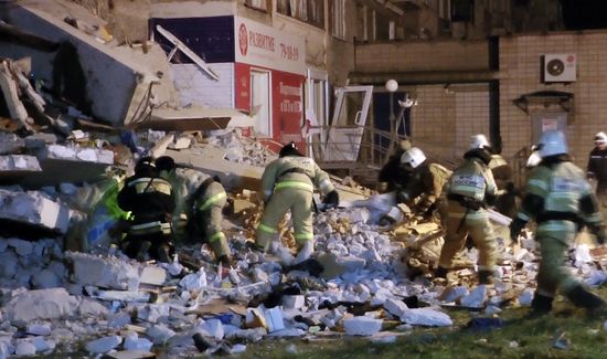 Apartment house collapses in Izhevsk
