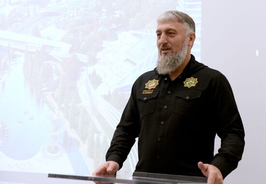 Akhmat Tower under construction in Grozny