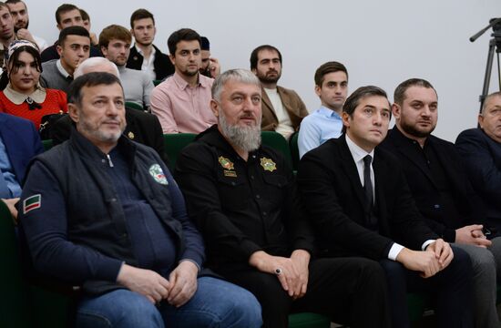 Akhmat Tower under construction in Grozny