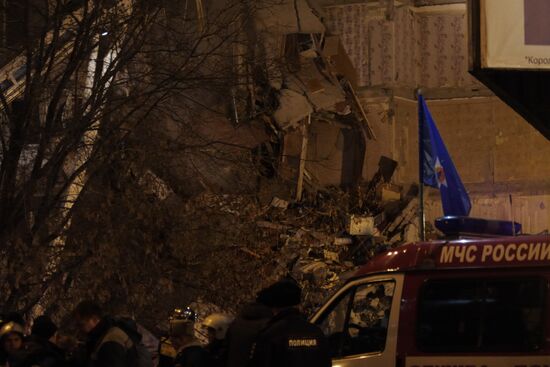 Apartment house collapses in Izhevsk