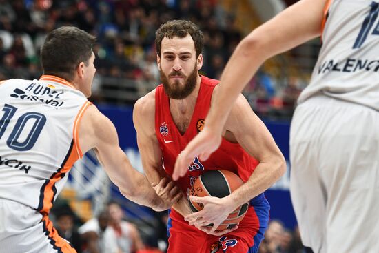 Basketball. Euroleague. CSKA vs. Valencia