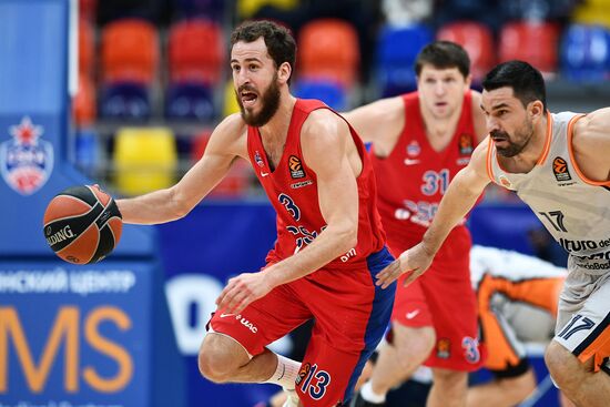 Basketball. Euroleague. CSKA vs. Valencia
