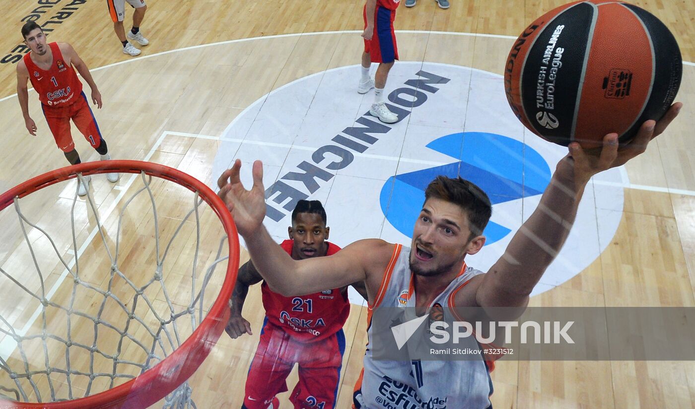 Basketball. Euroleague. CSKA vs. Valencia
