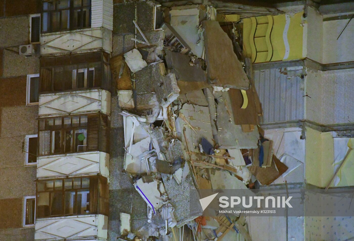 Apartment house collapses in Izhevsk