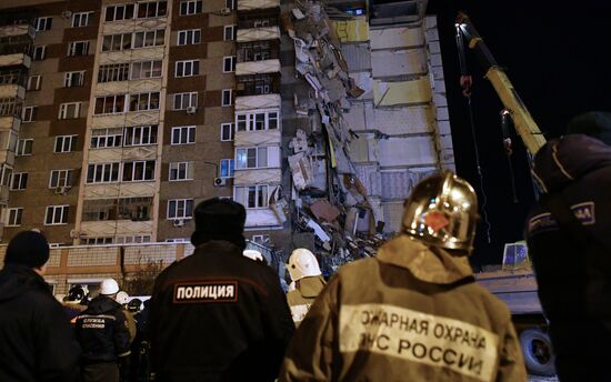 Apartment house collapses in Izhevsk