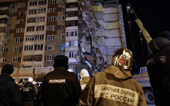 Apartment house collapses in Izhevsk