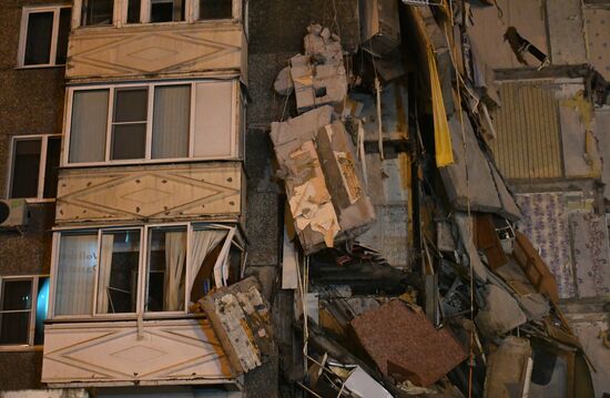 Apartment house collapses in Izhevsk