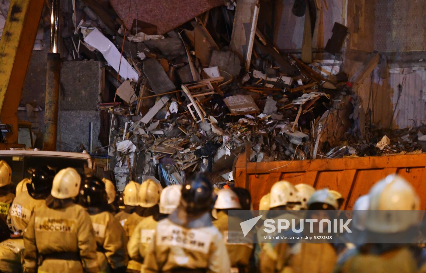 Apartment house collapses in Izhevsk