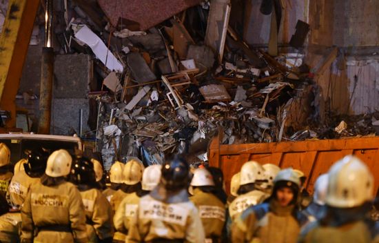 Apartment house collapses in Izhevsk