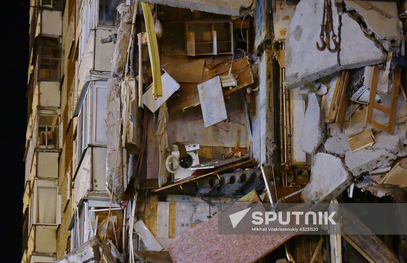 Apartment house collapses in Izhevsk