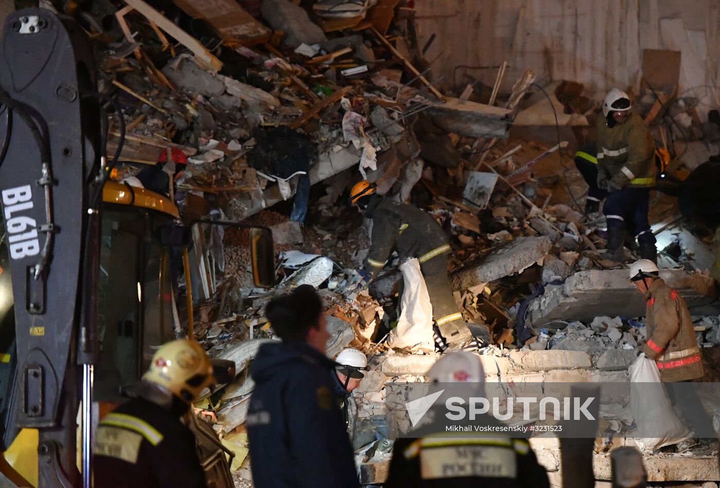 Apartment house collapses in Izhevsk