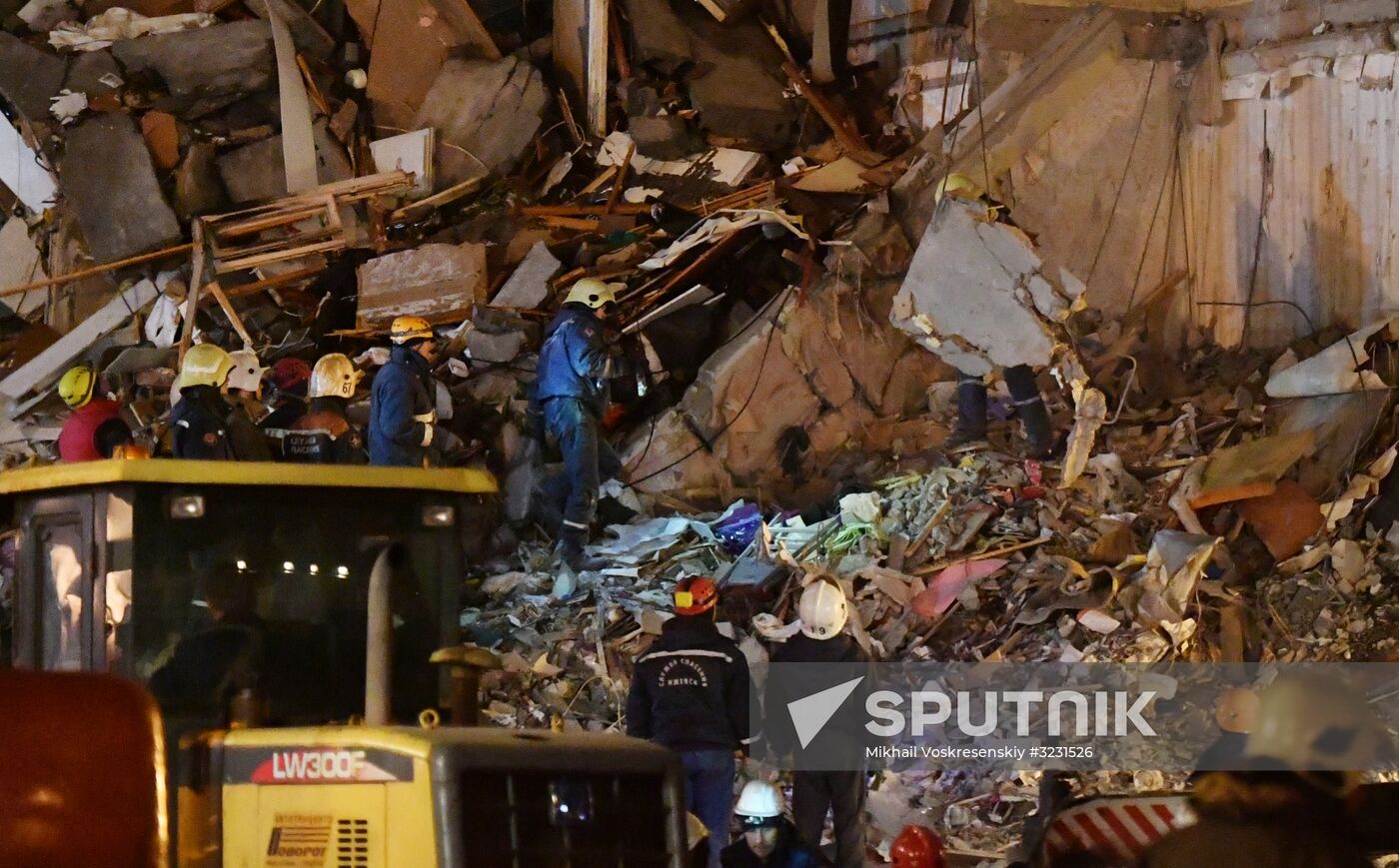 Apartment house collapses in Izhevsk