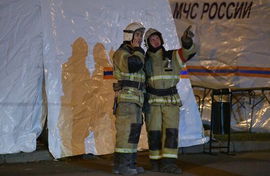 Apartment house collapses in Izhevsk