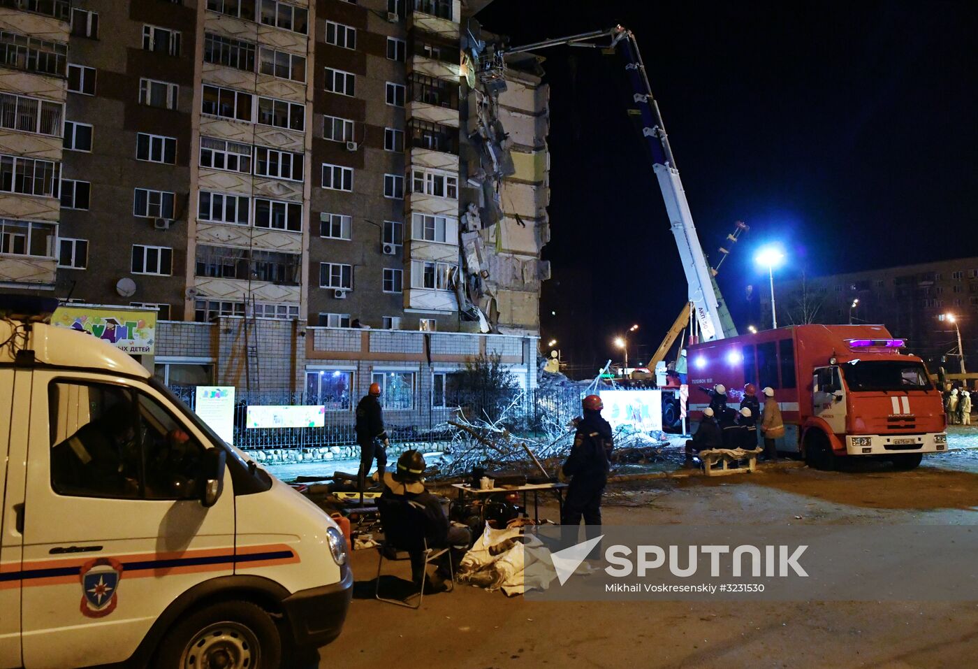 Apartment house collapses in Izhevsk