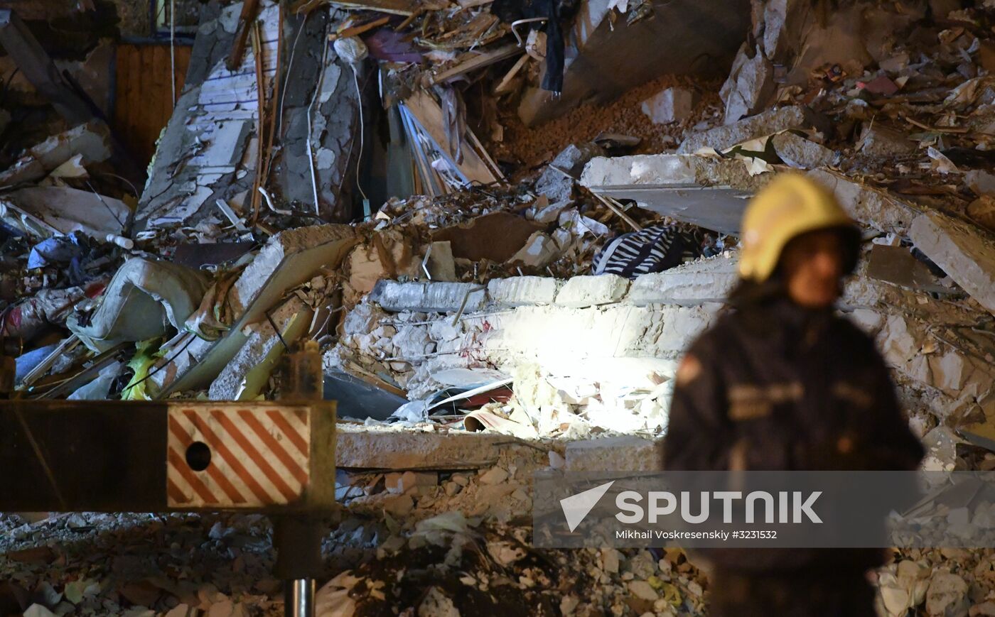 Apartment house collapses in Izhevsk