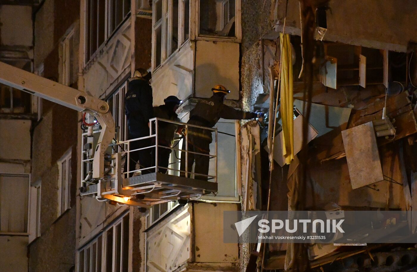 Apartment house collapses in Izhevsk