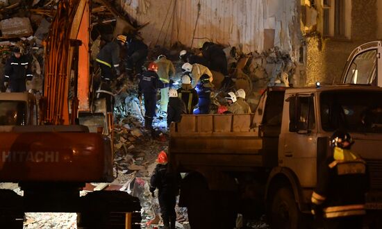 Apartment house collapses in Izhevsk