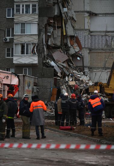 Apartment house collapses in Izhevsk