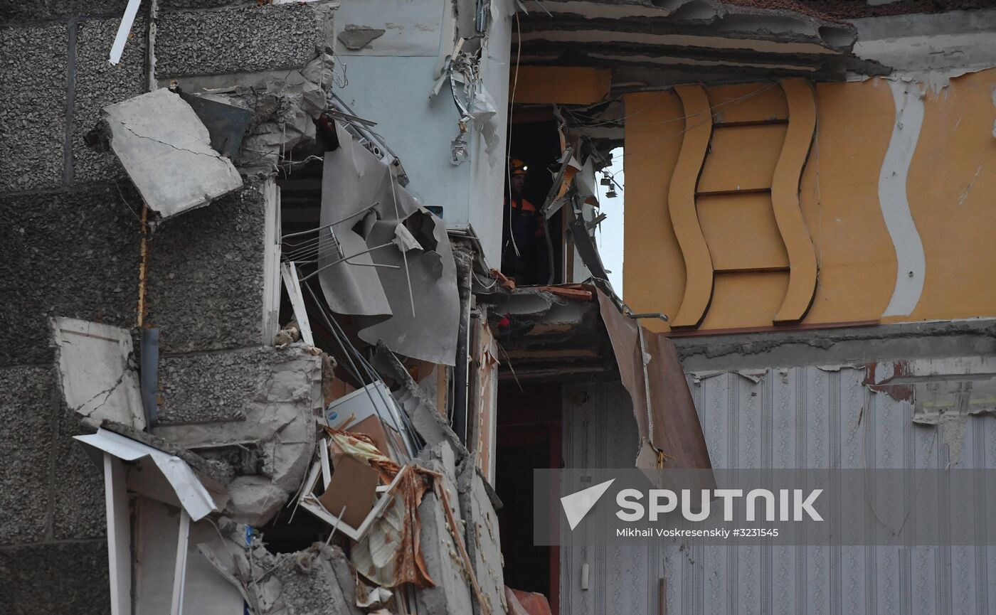 Apartment house collapses in Izhevsk