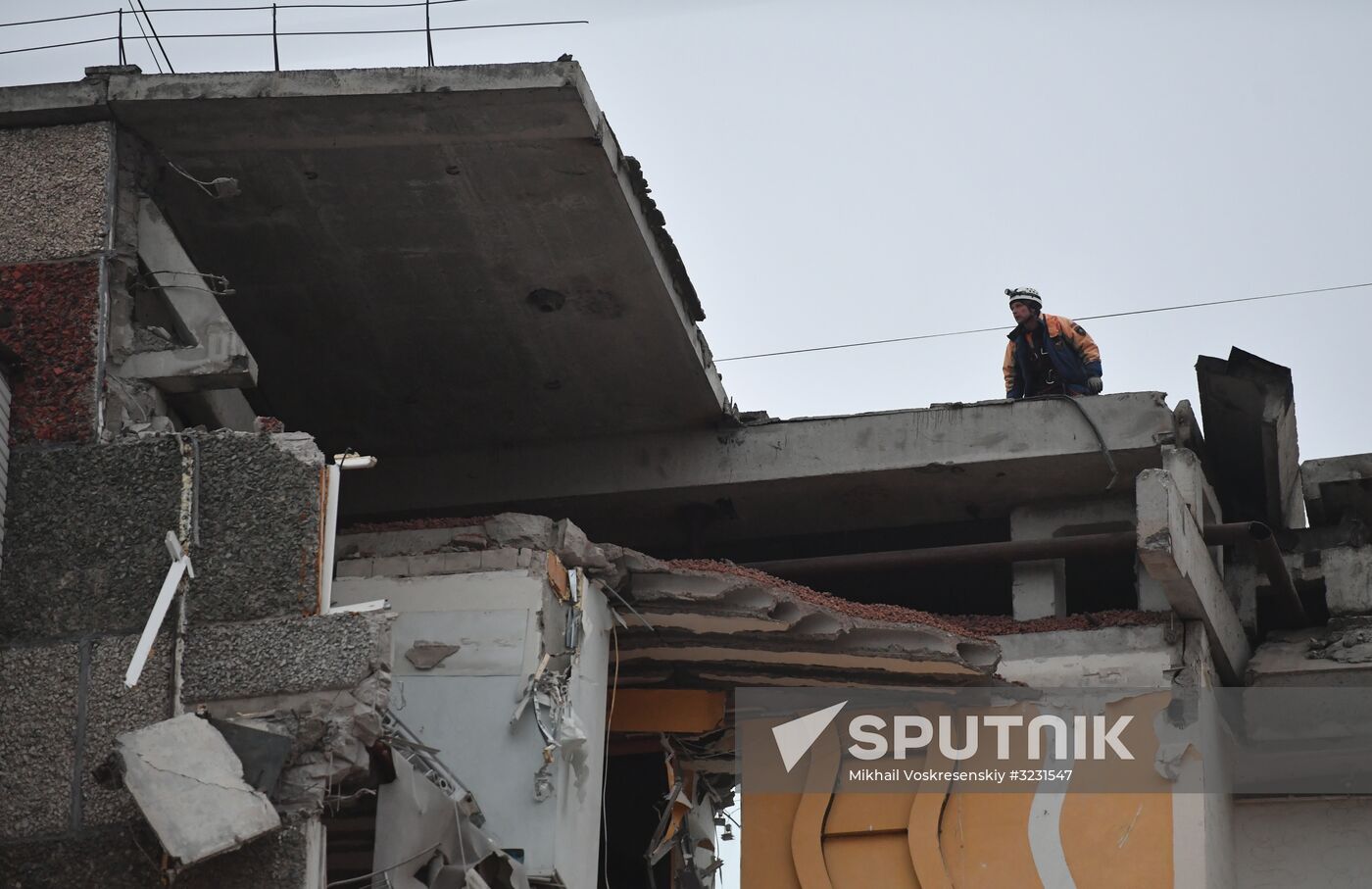 Apartment house collapses in Izhevsk