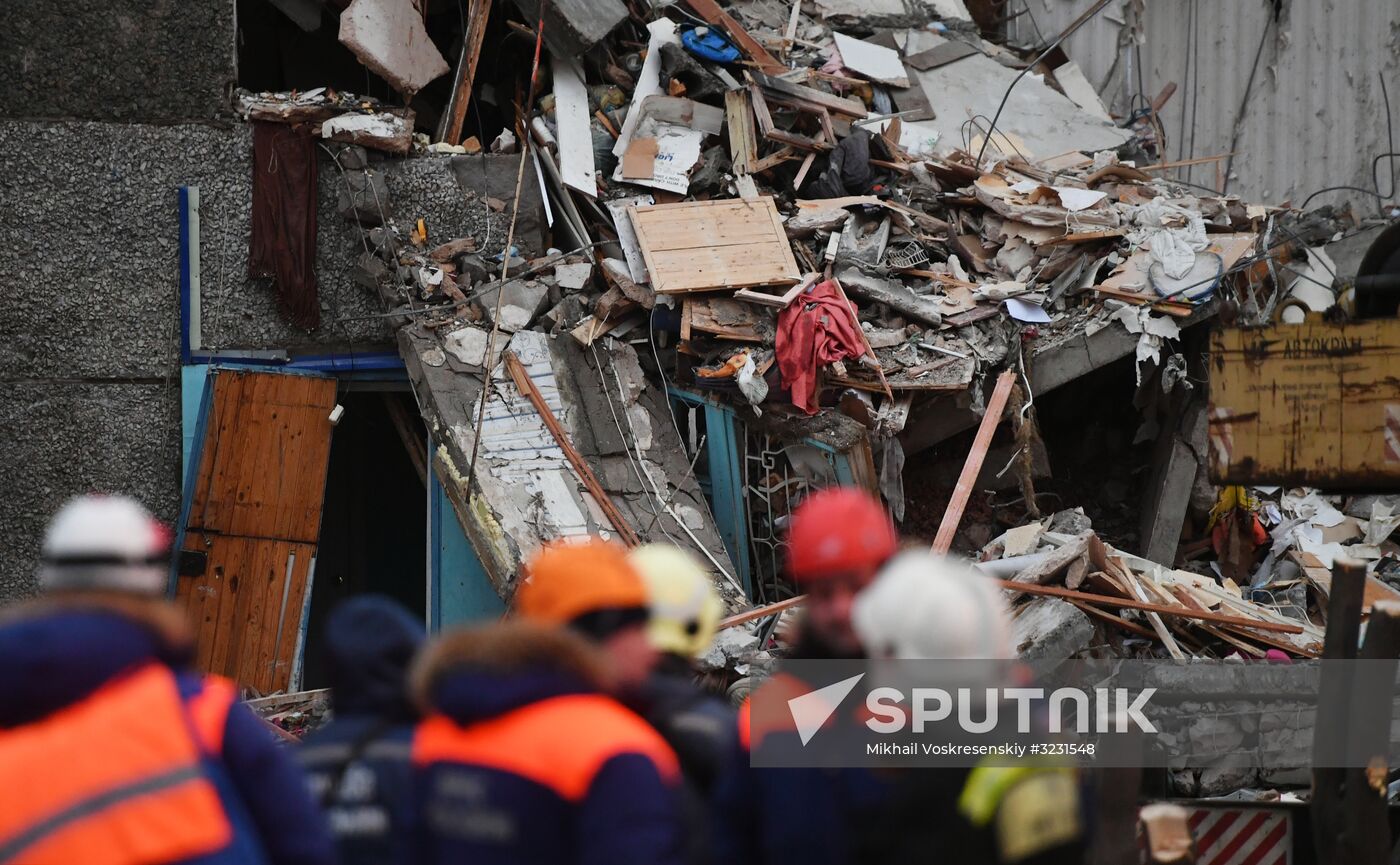 Apartment house collapses in Izhevsk