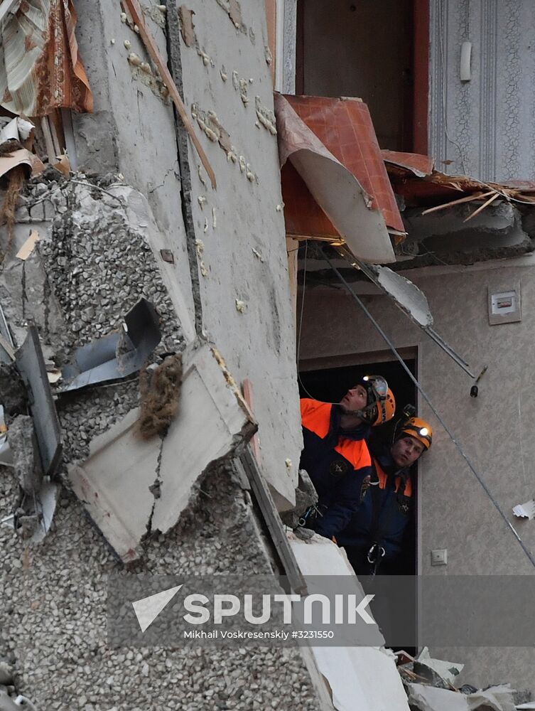 Apartment house collapses in Izhevsk