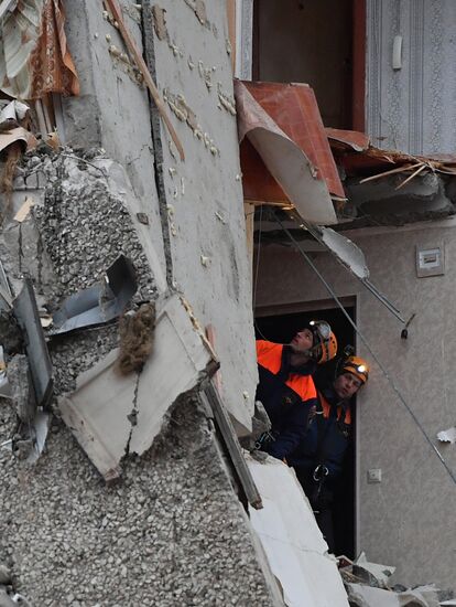 Apartment house collapses in Izhevsk