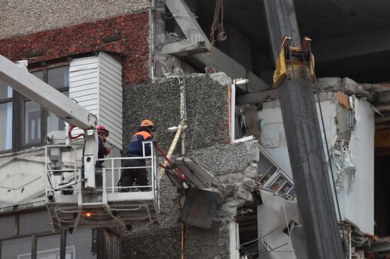 Apartment house collapses in Izhevsk