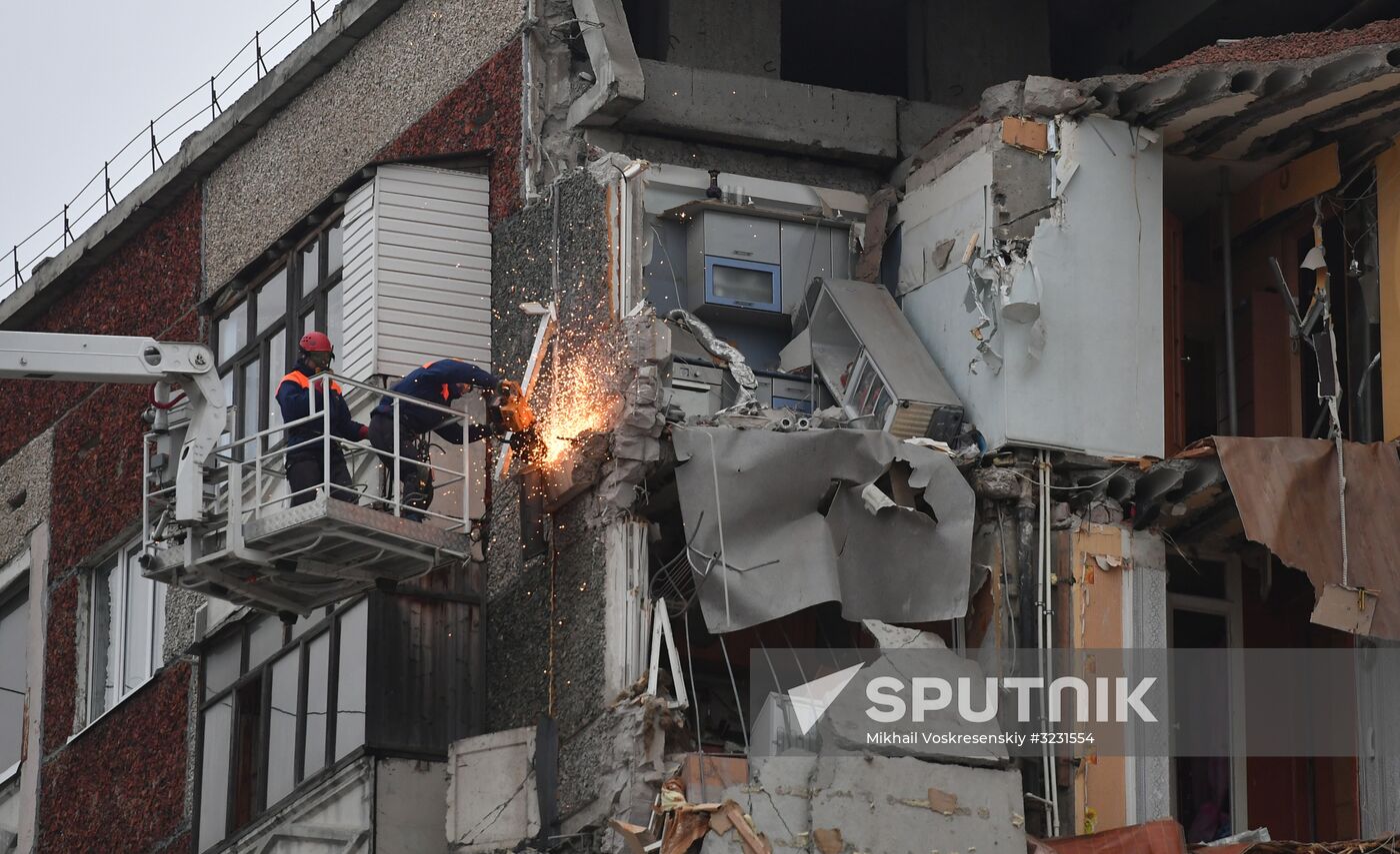 Apartment house collapses in Izhevsk