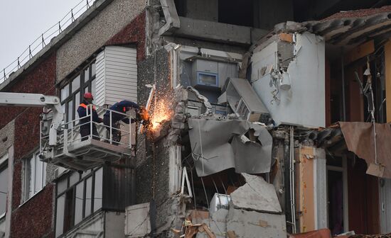 Apartment house collapses in Izhevsk