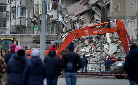 Apartment house collapses in Izhevsk